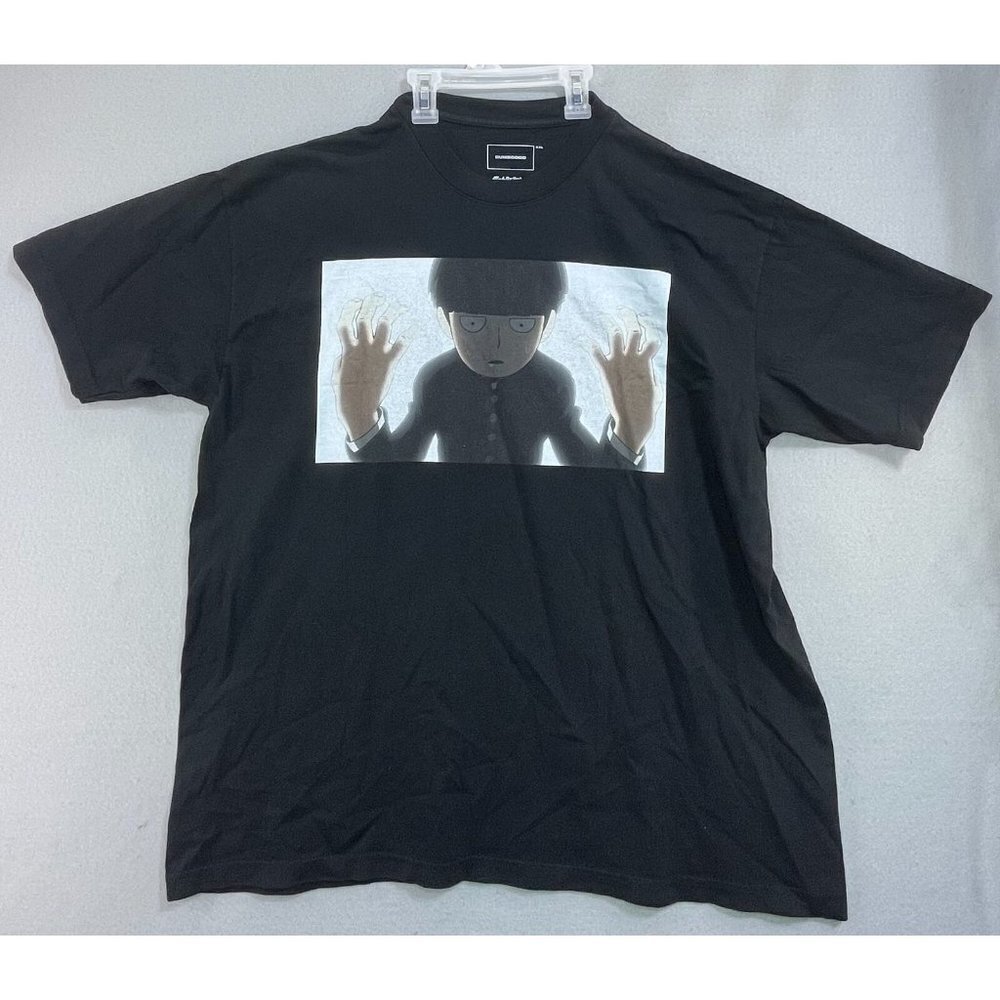Dumbgood MobPsycho100 T-Shirt Adult XXL Black Tee Short Sleeve, Cotton Men Women - Picture 1 of 7